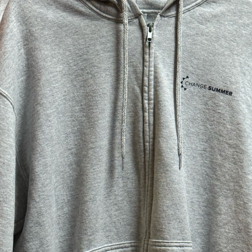 Daily Sports Gray Zip-Up Hoodie